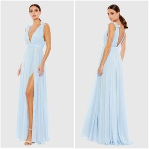 Mac Duggal | Dresses | Anthropologie Mac Duggal Aline Deepv Ruffled Tulle Midi Dress | Poshmark Mac Duggal | Dresses | Anthropologie Mac Duggal Aline Deepv Ruffled Tulle Midi Dress | Poshmark